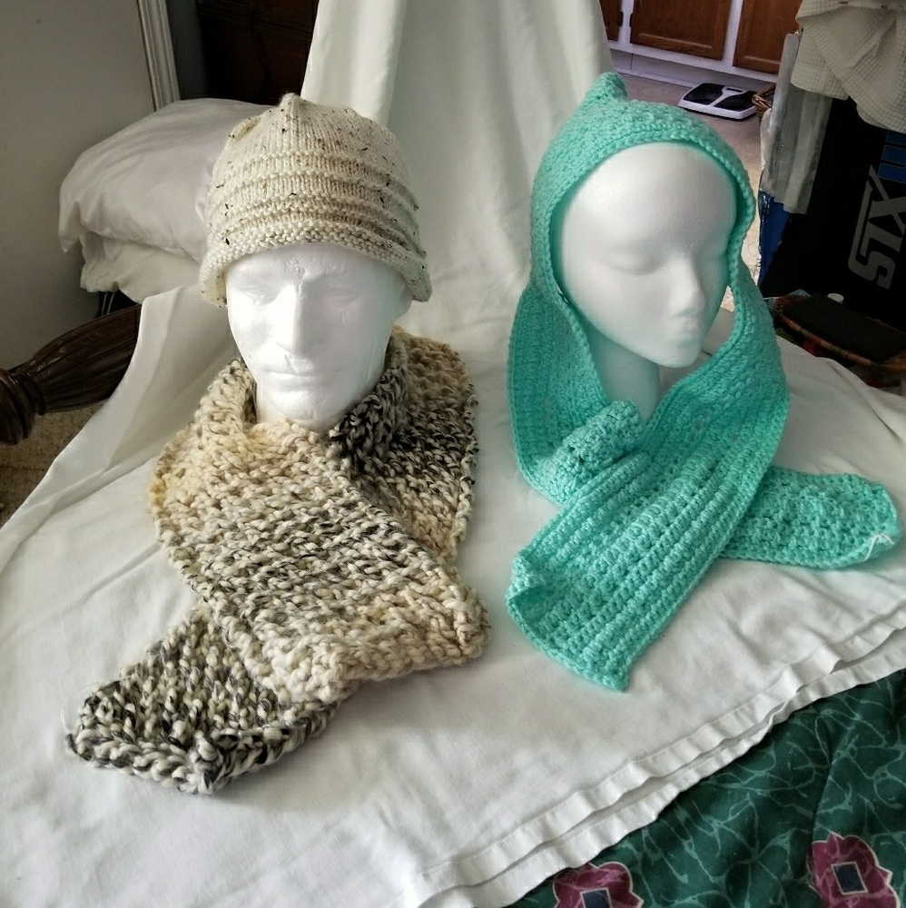 Tan Garter Ridged Hat and Multi Tan Fast and Furio
